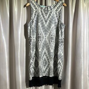 Maurices Black and White Patterned Dress
